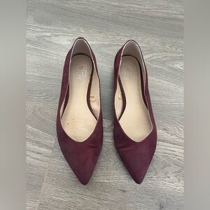 Burgundy Women's Flats Size 7